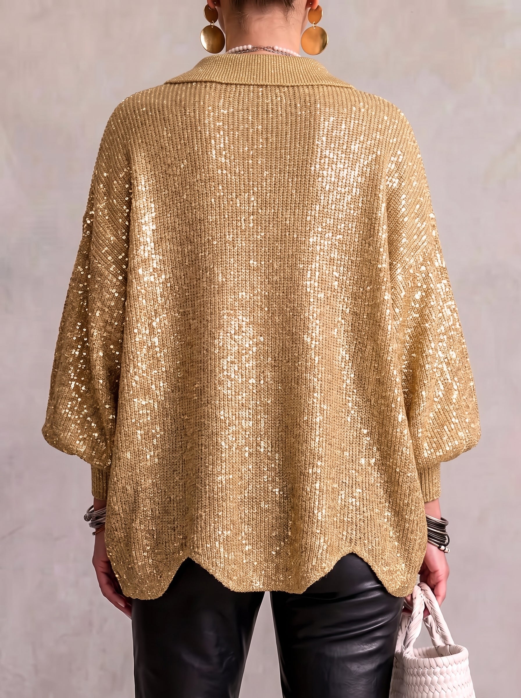 Dora | Oversized cardigan med krave og knapper