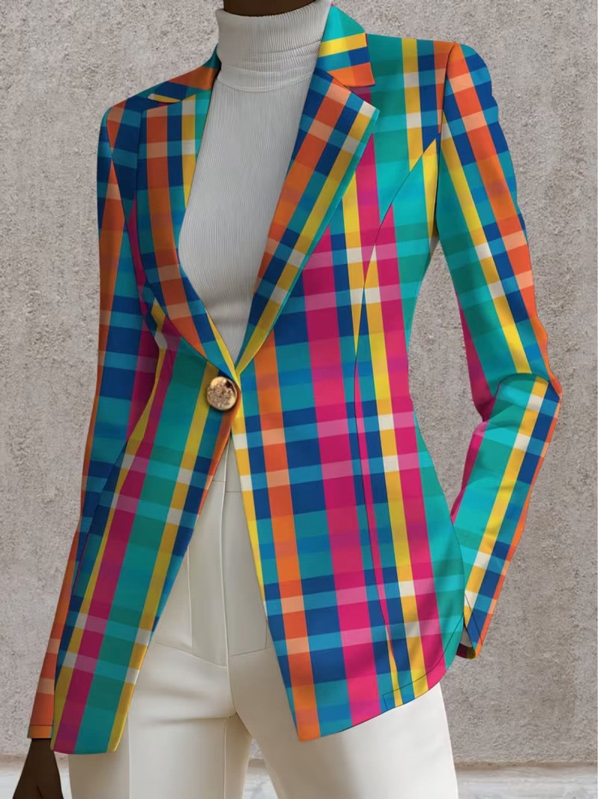 Klara | Taillieret ternet blazer