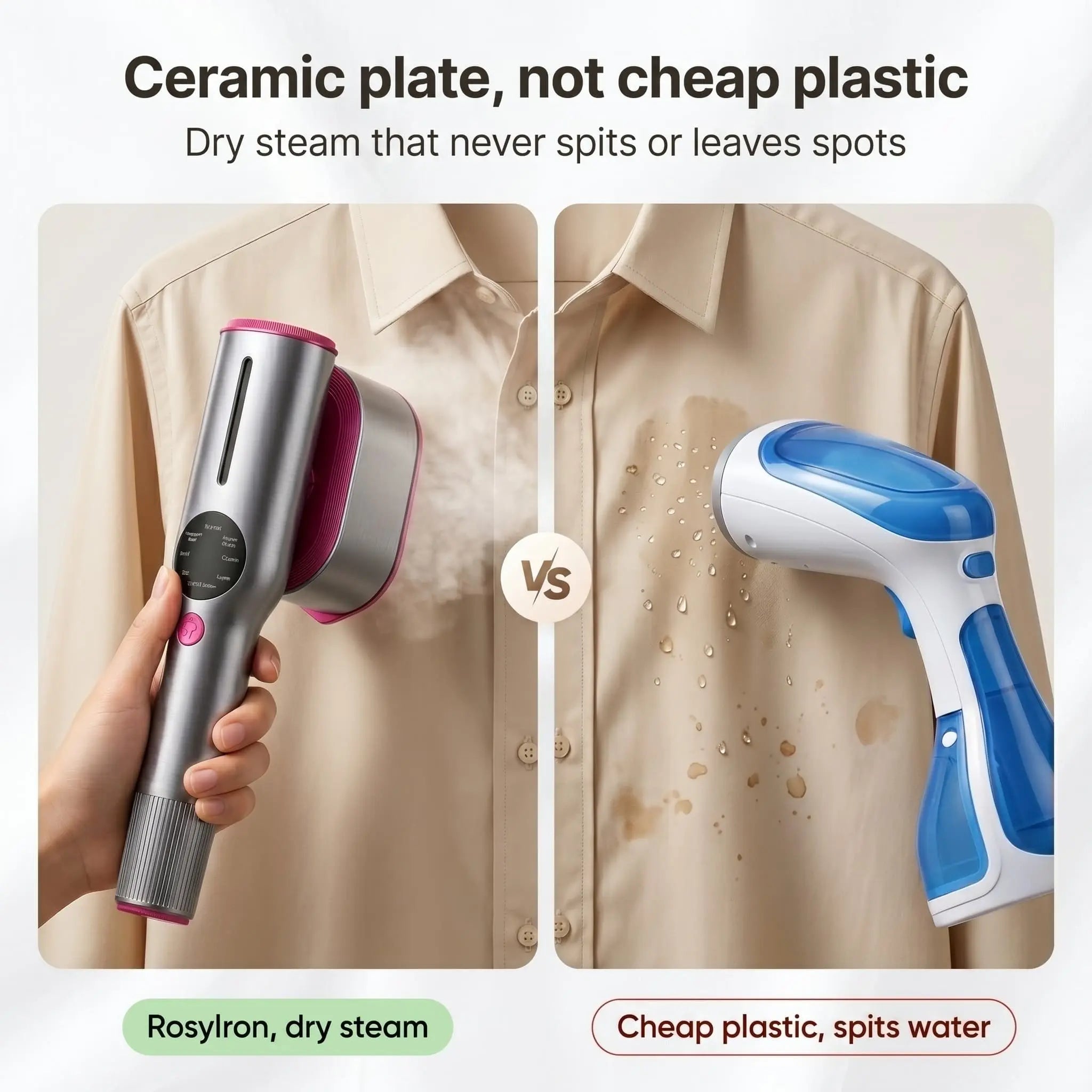 RosyIron™ SteamerPro 2-in-1 Steamer & Iron