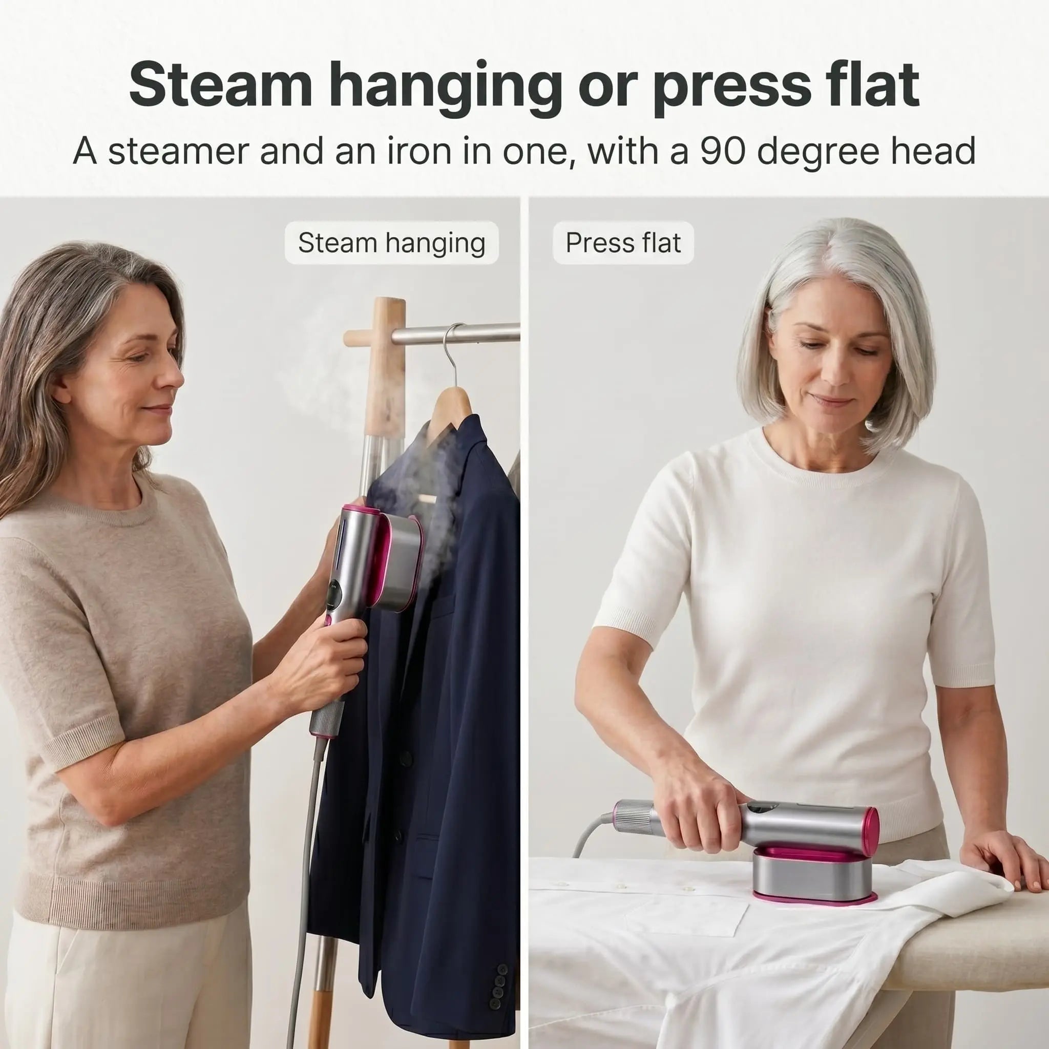 RosyIron™ SteamerPro 2-in-1 Steamer & Iron