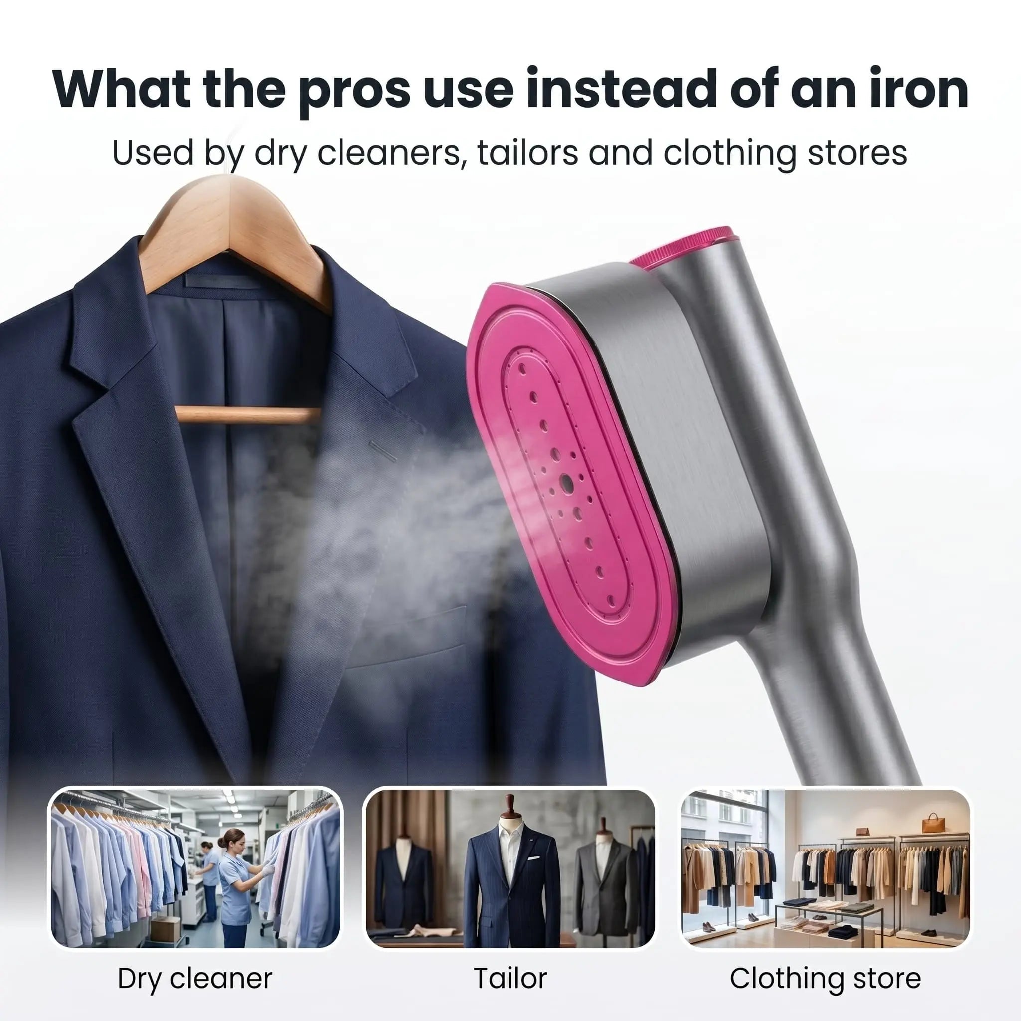 RosyIron™ SteamerPro 2-in-1 Steamer & Iron