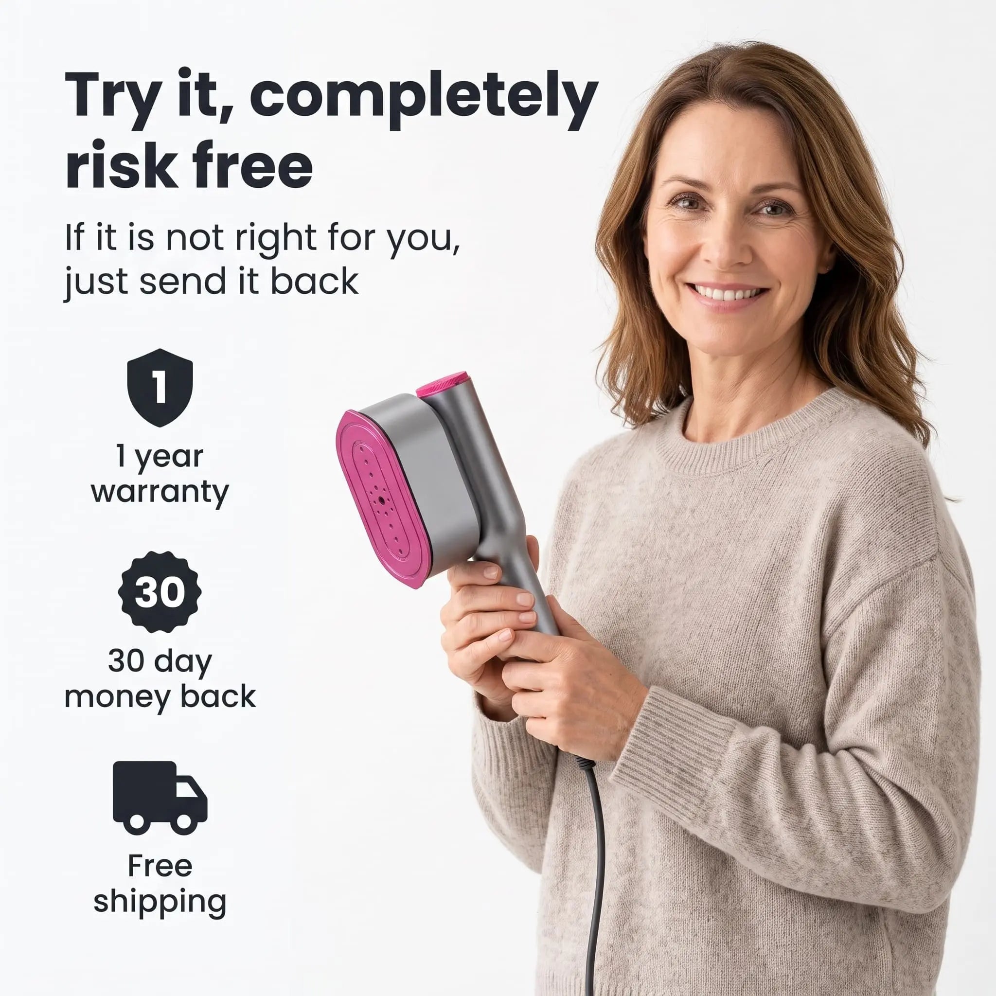 RosyIron™ SteamerPro 2-in-1 Steamer & Iron
