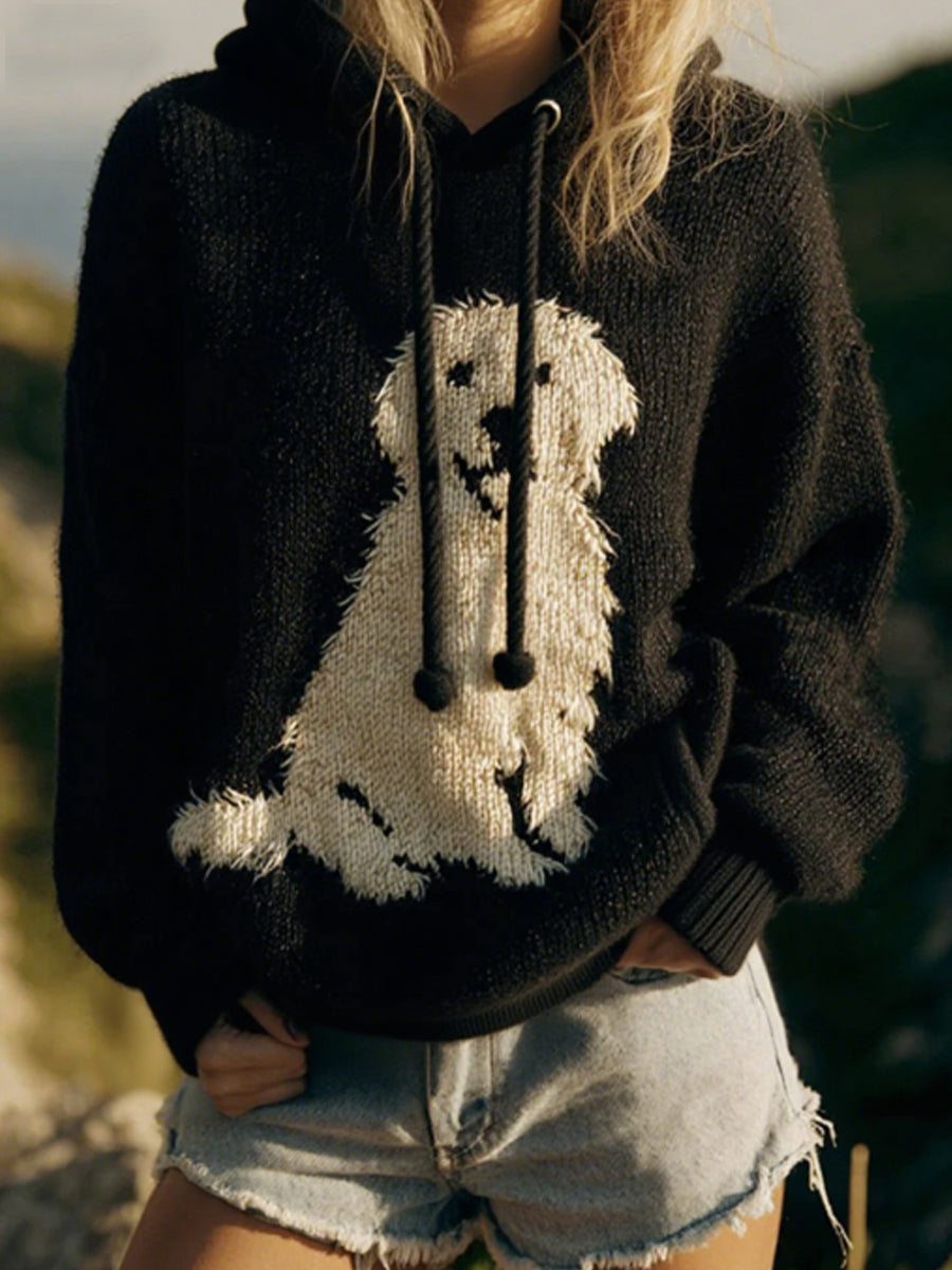 Emma | Sweatshirt med dyremotiv og dyreprint