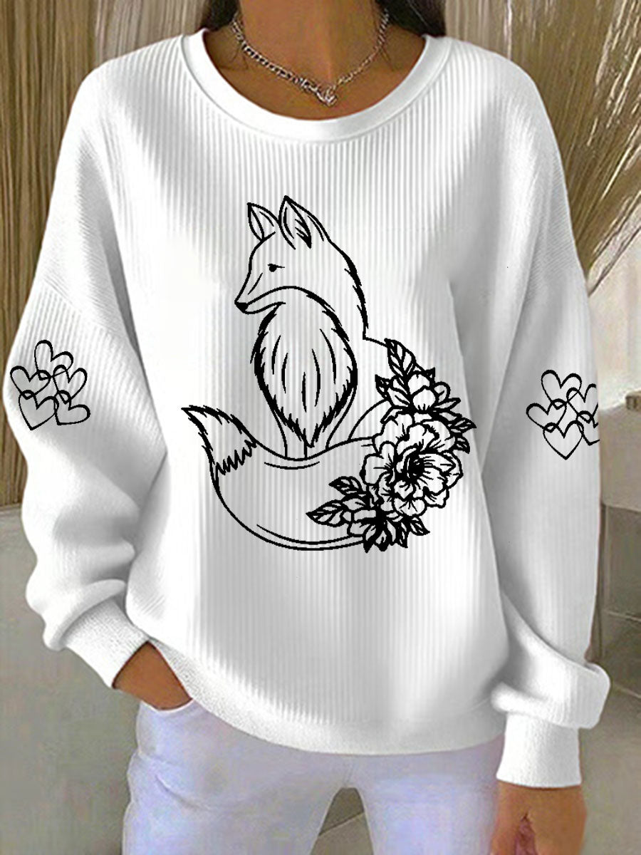 Laura | Sweatshirt med dyreprint