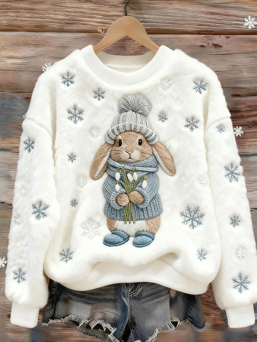 Dicte | Sweatshirt med kunstprint