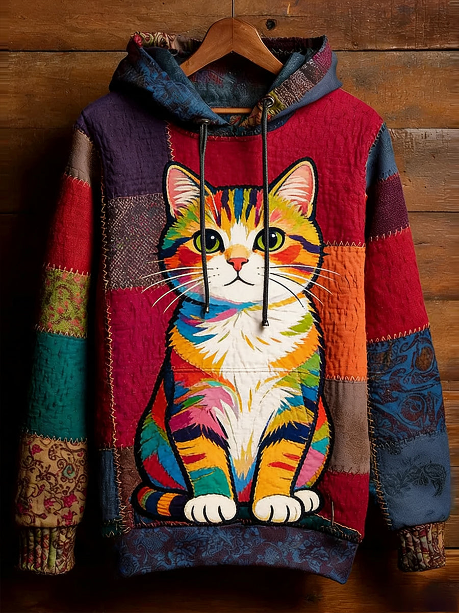 Alma Marie | Sweatshirt med dyreprint og kunstprint