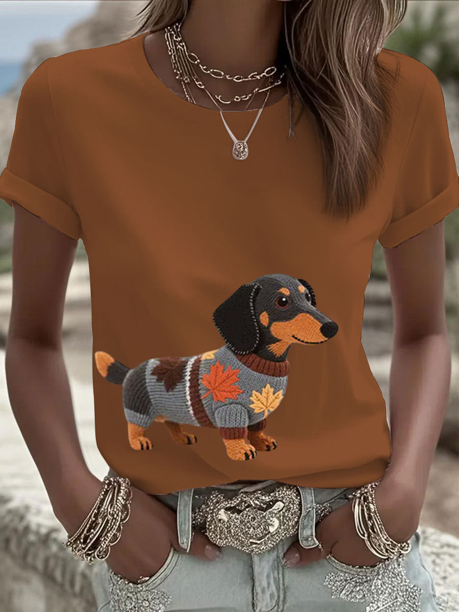 Frida Sofie | Sweatshirt med hundemotiv og kunstprint