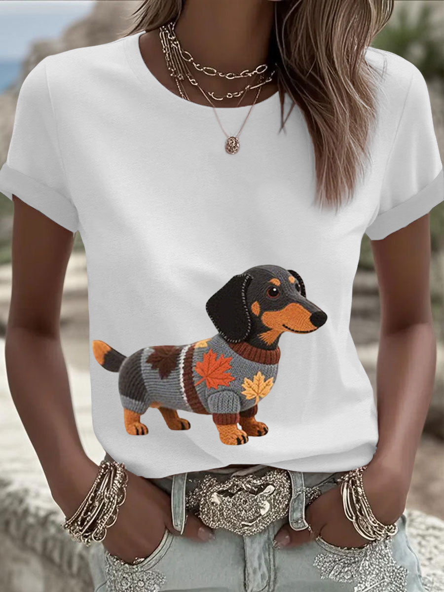 Frida Sofie | Sweatshirt med hundemotiv og kunstprint