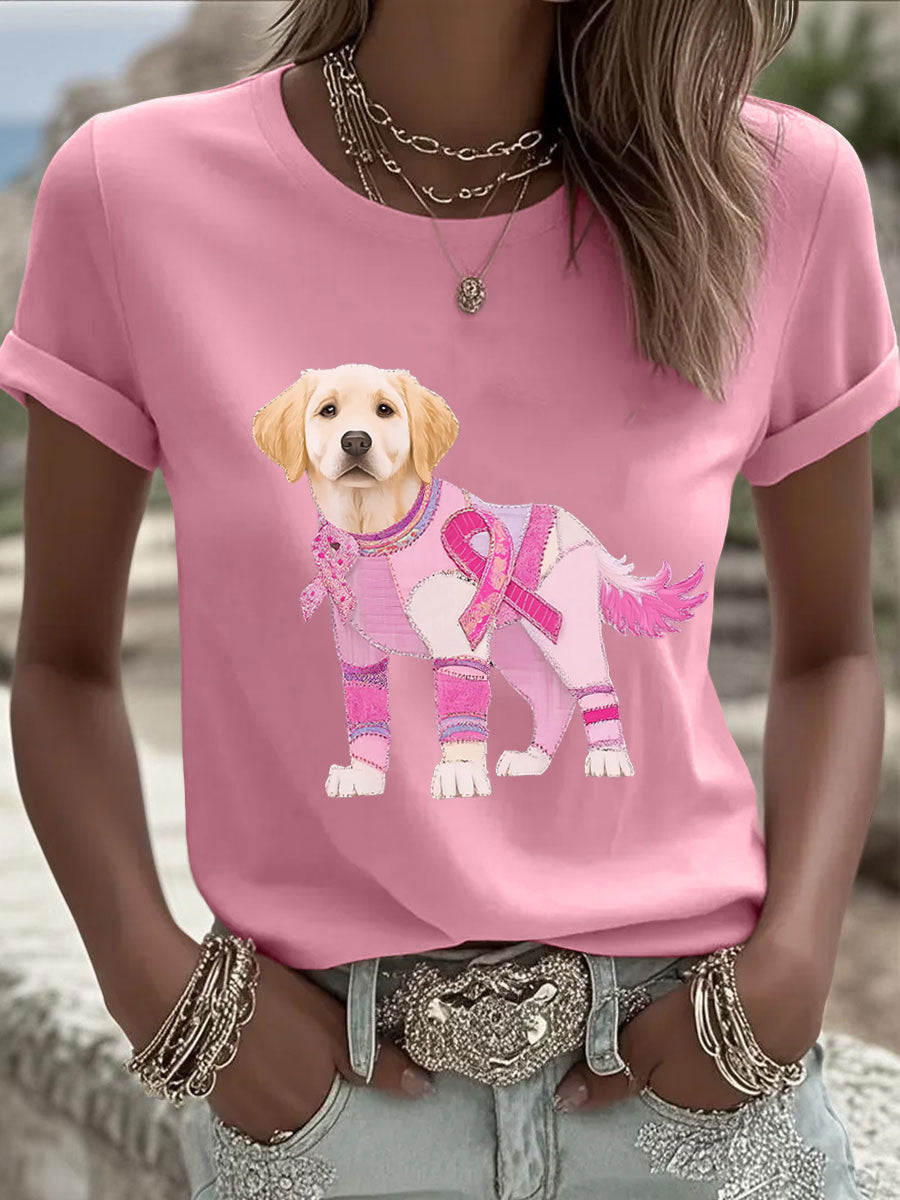 Louise Marie | T-shirt med hundemotiv og kunstprint
