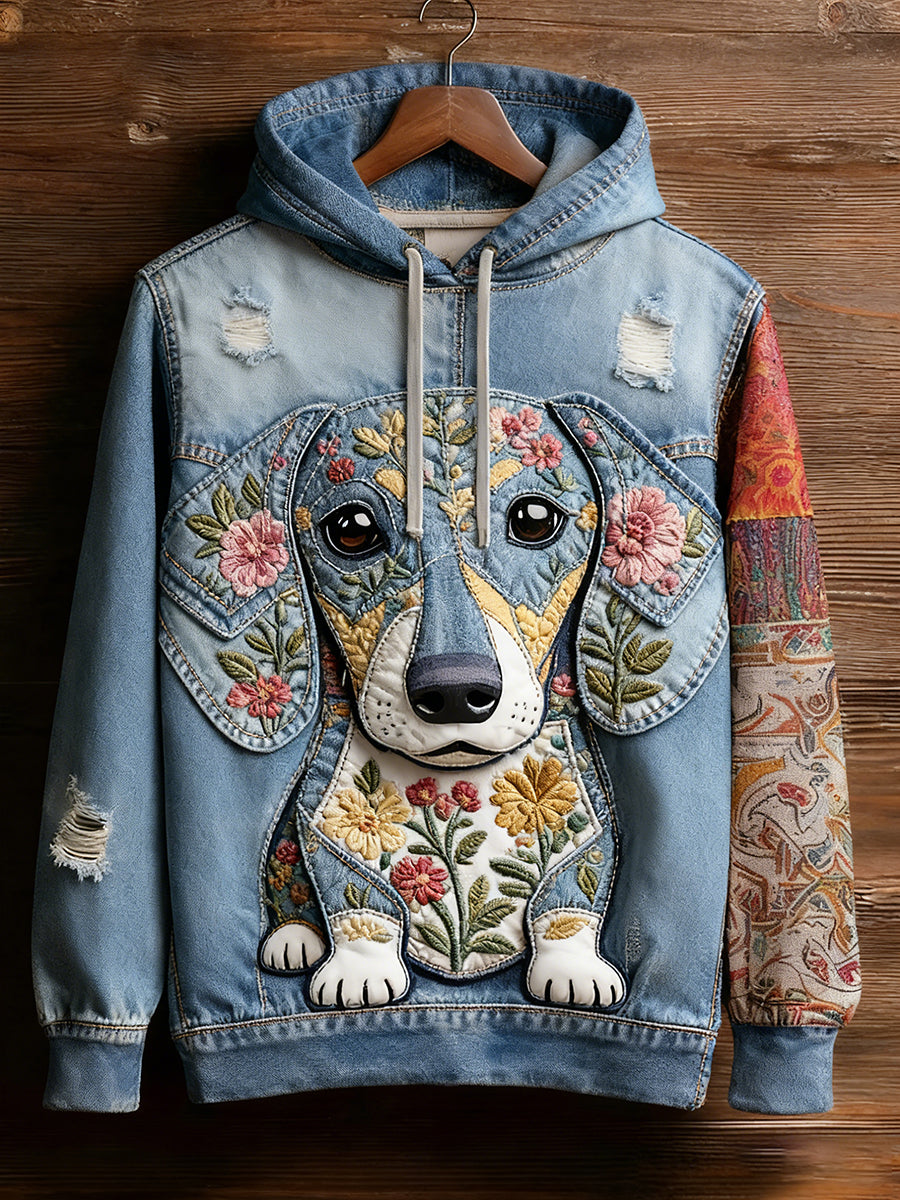 Liv Sofie | Sweatshirt med dyreprint og kunstprint