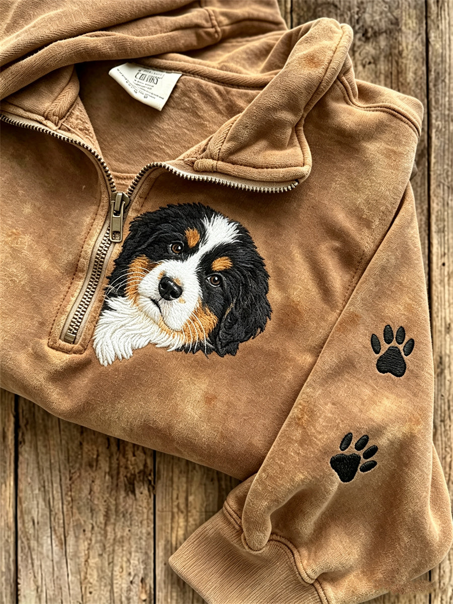 Naja | Sweatshirt med hund og poteprint