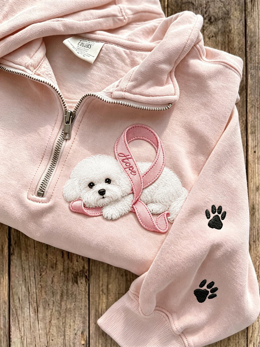 Tina | Sweatshirt med hund og poteprint