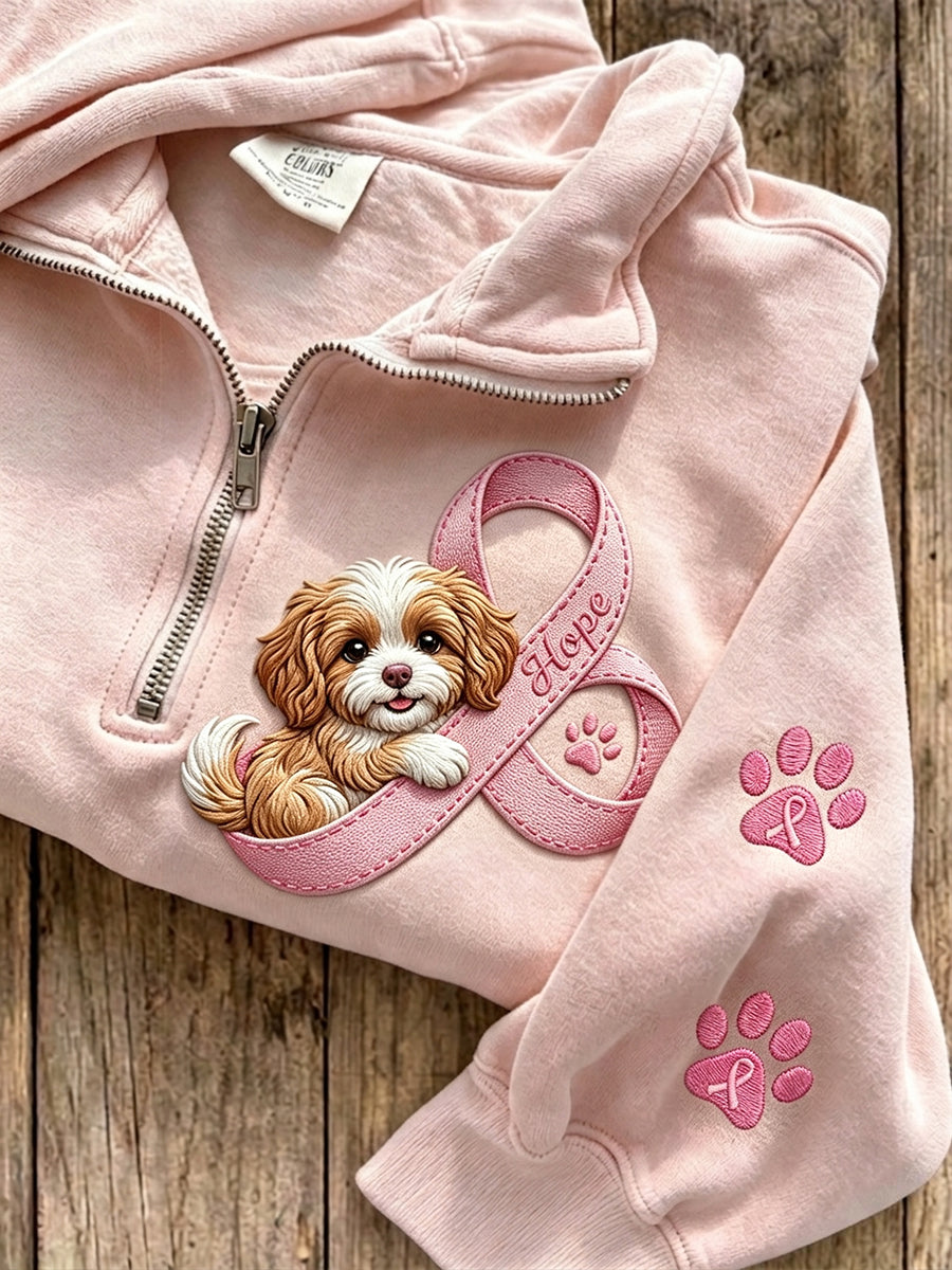 Katrine | Sweatshirt med hund og poteprint