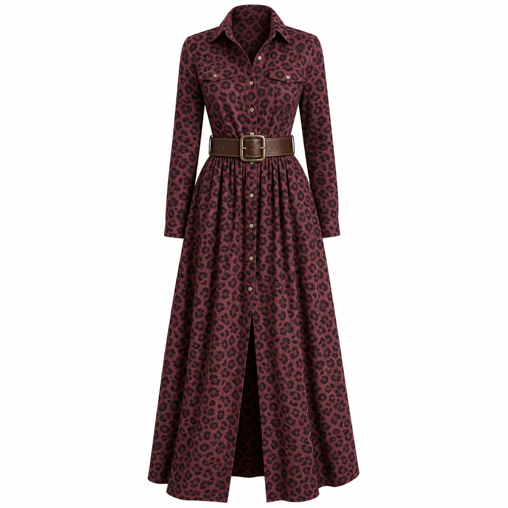Selma | Fransk vintagekjole med ternet print og asymmetrisk fald