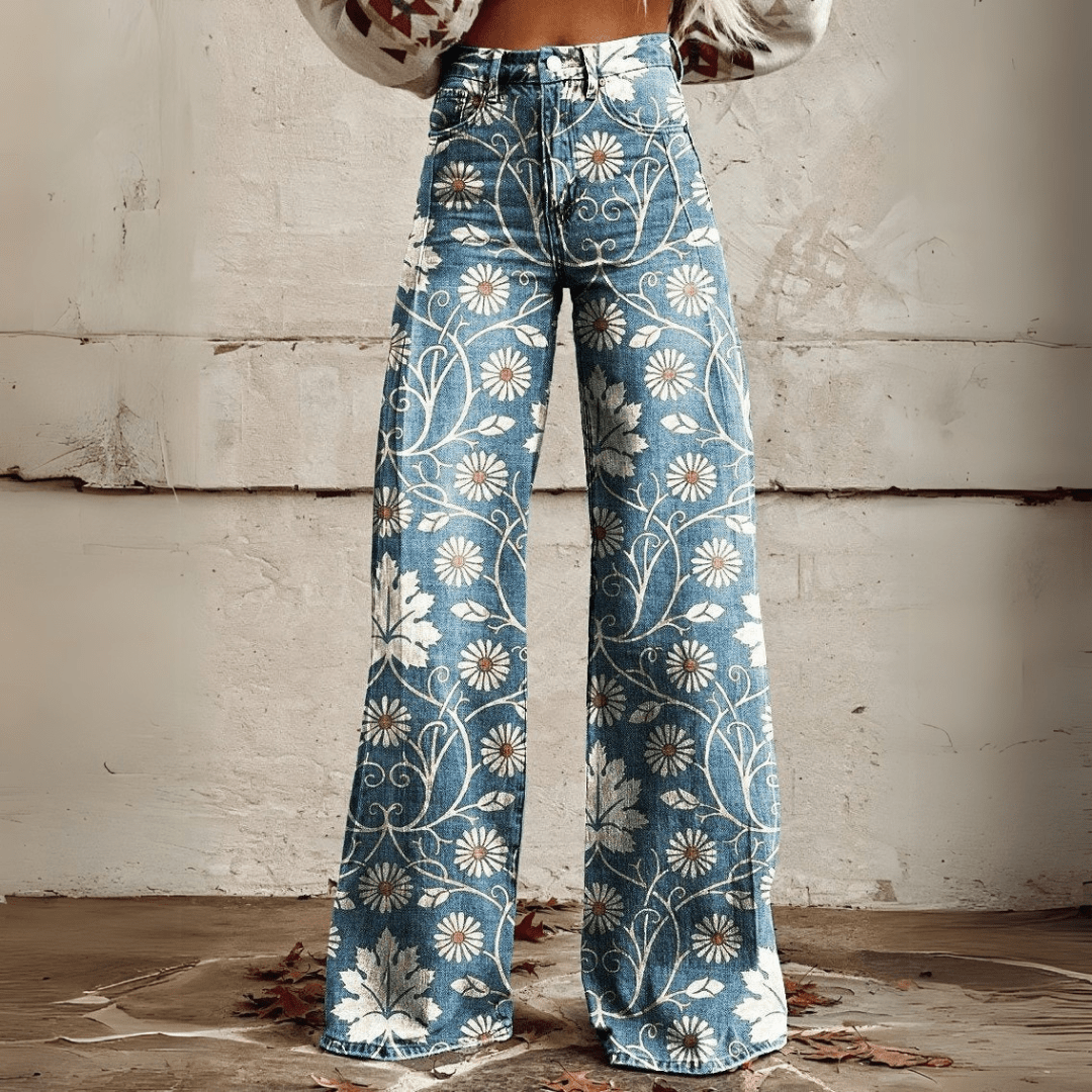Simone™ - Bredbenede Jeans
