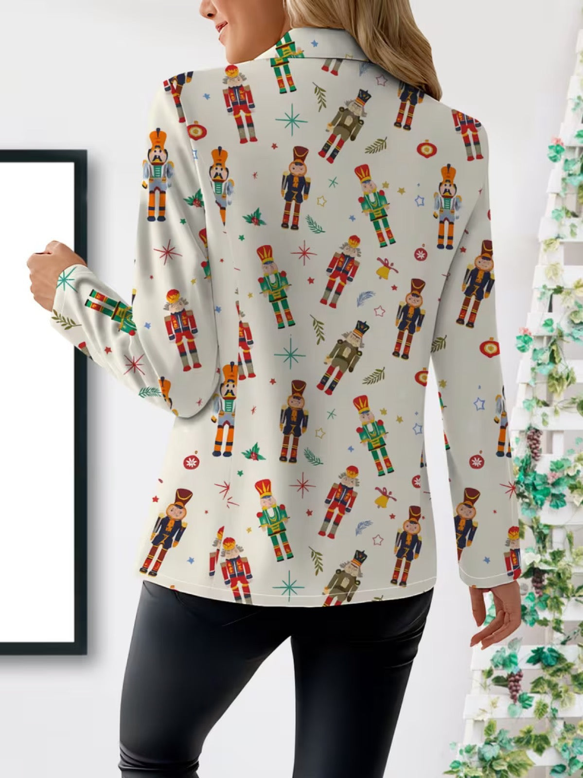 Freja | Blazer med festligt print