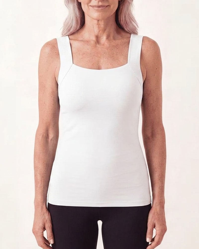 Liv | U-hals shapewear-tanktop med indbygget BH